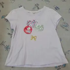AM バルーンスパンコール Tシャツ 薄紫
