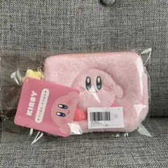 新品　星のカービィ　ふわふわミニポーチにっこり