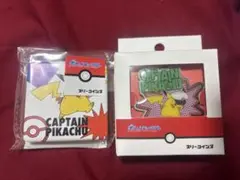 キャプテンピカチュウ ピンバッチ&ミラー セット スリーコインズ 3coins