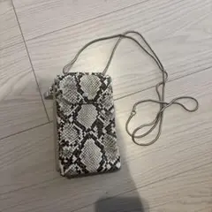 ヘビ柄 ショルダーバッグ