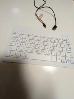 ホワイト USB接続 日本語配列キーボード 本体（アマゾンで購入小型、薄型）