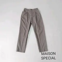 MAISON SPECIAL スラックス パンツ ウエストゴム 上品 シルエット