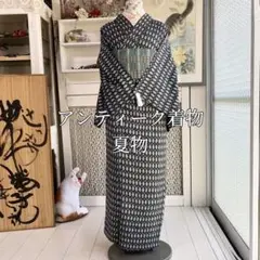 大人のアンティーク夏着物 ジョーゼット