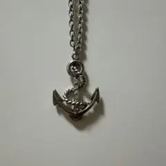 アンカー型ペンダントネックレス 約45cm