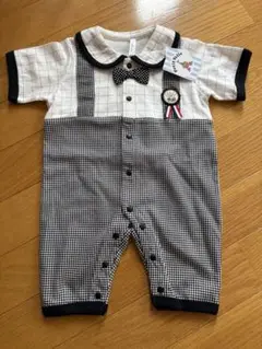 チェック柄ロンパース　70新品未使用　男の子女の子