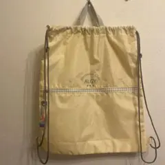 新品タグ付き★ALGY アルジー　プールバッグ チャック付き　ナップサック