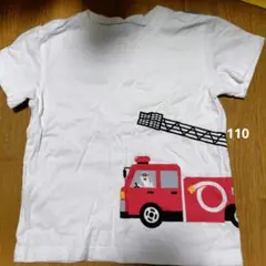 クレードスコープ　消防車プリント Tシャツ 110サイズ