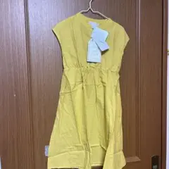 ノースリーブワンピース 120cm 黄色