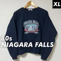 80s NIAGARA FALLS 刺繍スウェット トレーナー
