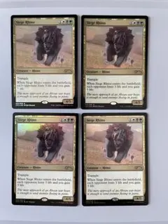 MTG 包囲サイ　Siege Rhino プロモ　foil