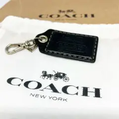【COACH】 コーチ　キーリング　キーホルダー　チャーム　 黒 ブラック
