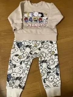 PEANUTS スヌーピー　トレーナー パンツセット　80