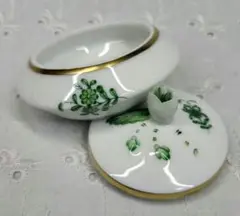 可愛い❤ヘレンド アポニーグリーン 小物入れ ボンボニエール ジュエリーボックス
