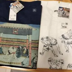 UT 相撲デザイン江戸浮世絵 Tシャツ XL 2枚セット新品未使用タグ付き