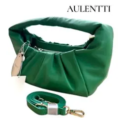 【新品未使用✨】AULENTTI グリーン 2way バッグ ショルダー