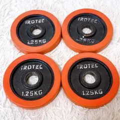 iROTEC アイロテック ダンベルプレート ラバー付 1.25kg×4枚