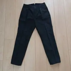 ハンドルーム タックテーパードパンツxxs