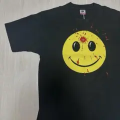 90s ぶち抜きスマイル ヴィンテージ Tシャツ L