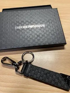 EMPORIO ARMANI ブラック ウォレットチェーン