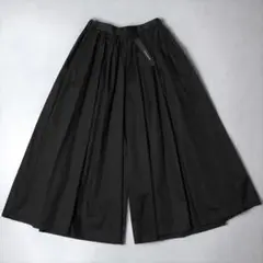 新品★mizuiro ind★23SS★ギャザー ワイドパンツ★極太★ブラック