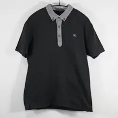 バーバリー　ブラックレーベル　ポロシャツ　半袖　ブラック　Burberry