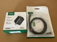 【新品未開封】UGREEN 45W PD3.0対応GaN 3ポート＋ケーブル