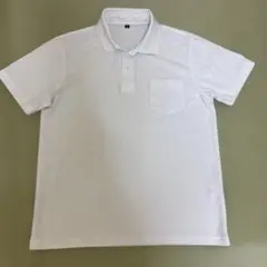 未使用にた近い　ポロシャツ　白　ドライカノコポロシャツ　M