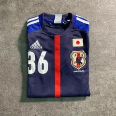 【12’s サッカー日本代表】森重サイン入り　ゲームシャツ　古着　SM22