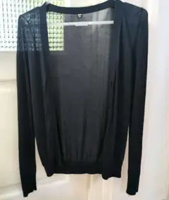 UNIQLOネイビーUVカットシアーカーディガン　М