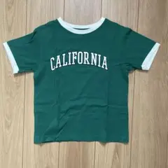 GU グリーン CALIFORNIA Tシャツ