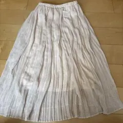 シフォンヨウリュウプリーツスカート