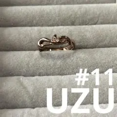 UZU ゴールドコーティング　シルバーリング