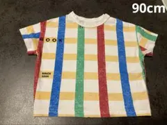 maarookマルーク 天竺アートチェックＴシャツ(90cm)