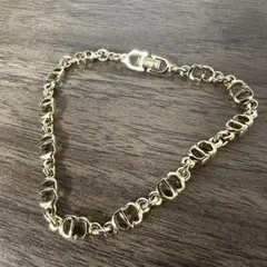 未使用　Dior 金色のリンクチェーンブレスレット