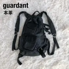 GUARDANTガーダント本革レザーリュックブラック黒牛革
