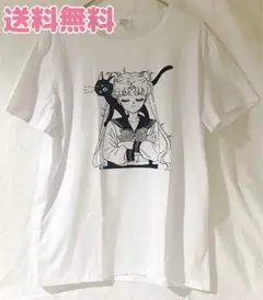 【新品】セーラームーン　Tシャツ　プリントシャツ　大きいサイズ　3XL ホワイト