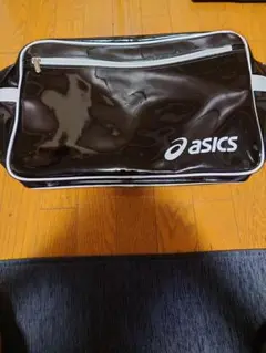 asics スポーツエナメルバッグ ブラック