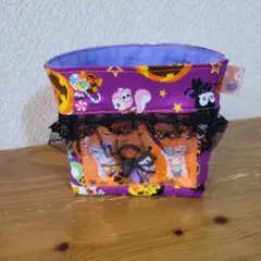 はいから横丁 ハロウィン シャカシャカ小物入れ ハンドメイド カボチャ お化け