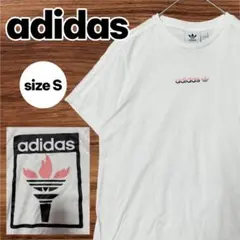 adidas アディダス　ロゴプリントTシャツ　半袖Tシャツ ユニセックス　S