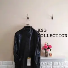 新品タグ付き★ ハイネックレザージャケット F 羊革 未使用 ショルダーパット
