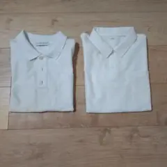 スクールポロシャツ 半袖 セット 制服 女児 男児 白 150cm まとめ売り
