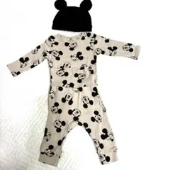 ミッキーマウス ベビーパジャマと帽子おまけ