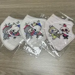LABUBU キャラクターイラストマスク 3枚セット