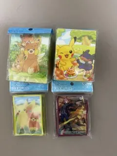 【新品未開封】ポケモンカードデッキケース２個&デッキシールド２個