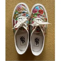 VANS 花柄　メタリックスニーカー