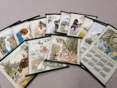 干支　カレンダー　織物　美品　20個セット