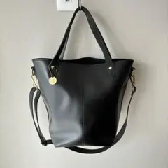 ローラジマッジオ 2way ショルダー トートバッグ ブラック