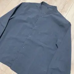 ワークマン WORKMAN シャリテック 強撚糸 バンドカラーシャツ グレー