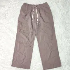 UNIQLO リネンブレンドイージーパンツ XL 466323 PURPLE