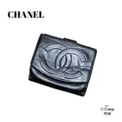 CHANEL 折財布 ココマーク ブラック
